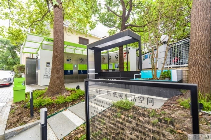上海市瑞虹二期小區(qū)的低碳生活空間。本報記者 邢千里攝